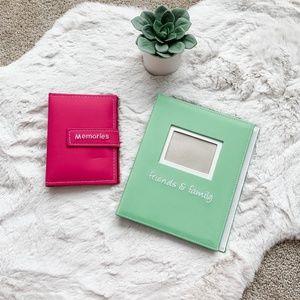 Green & Pink Family and Friends Photo Albums